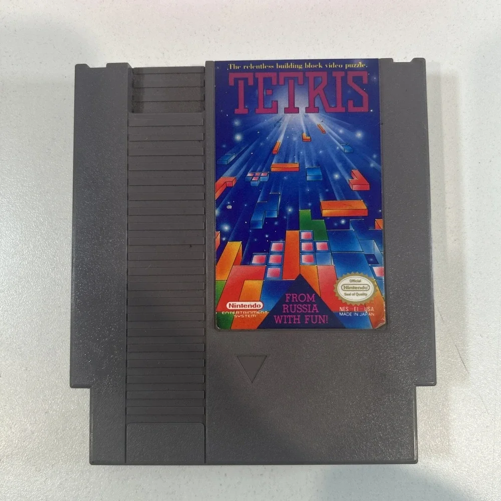 Tetris (Nintendo NES, 1989) Cartridge Only w/ Pink Protective Case – Tested